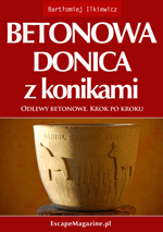 Poradnik: Betonowa donica z konikami. Odlewy betonowe. Krok po kroku. - ebook