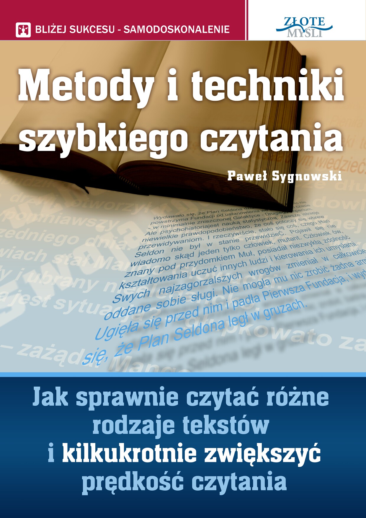 Pawe Sygnowski: Metody i techniki szybkiego czytania - okadka