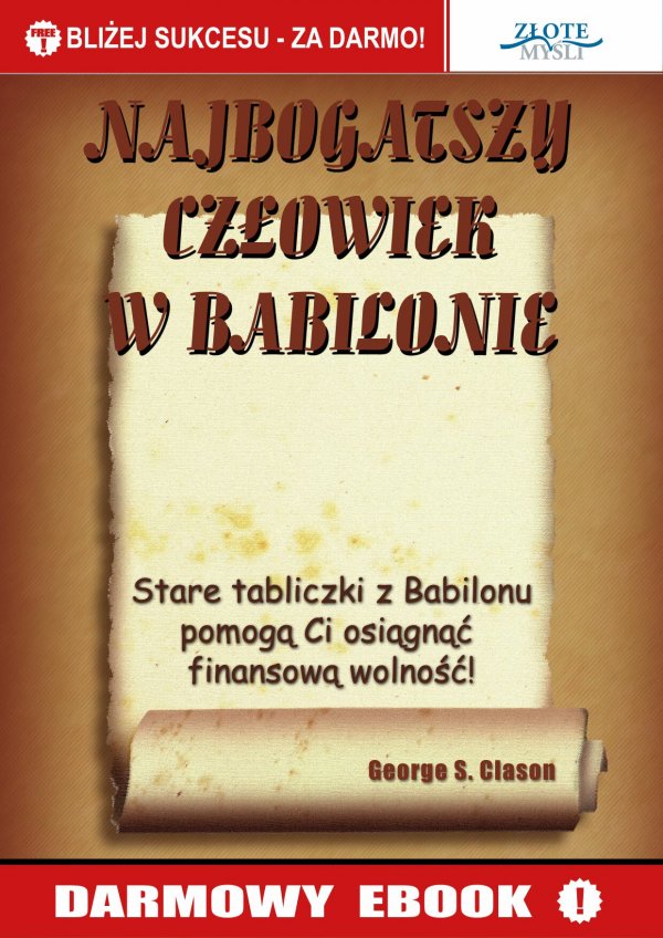 George S. Clason: Najbogatszy czowiek w Babilonie - okadka